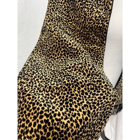 Woman’s Polartec Scarf Neckworks Black Cheetah Print 60 Inch X 10.5 Inch - Picture 4 of 7